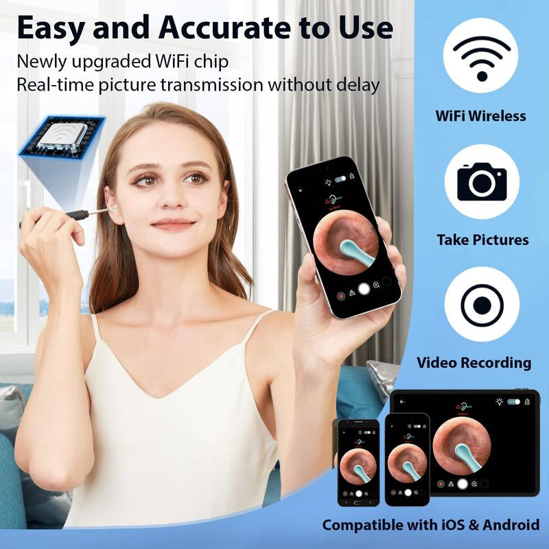 Waxy™, Ear Cleaner Camera with 1296P.